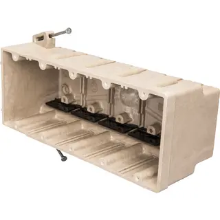 VA.CONSUMER ELECTRONICS L-white BOX 限定30 6 Pack One Gang Old Work Electrical Outlet Box, Standard 14