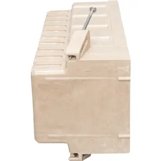 5-Gang Electrical Box w/ Nails, New Work, 94 Cu. In., Off White