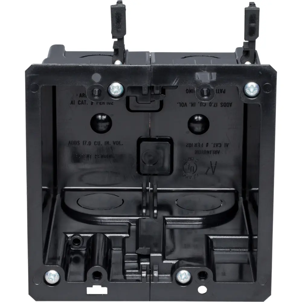 2-Gang Retrofit Gangable Box w/ Mounting Wing Screws