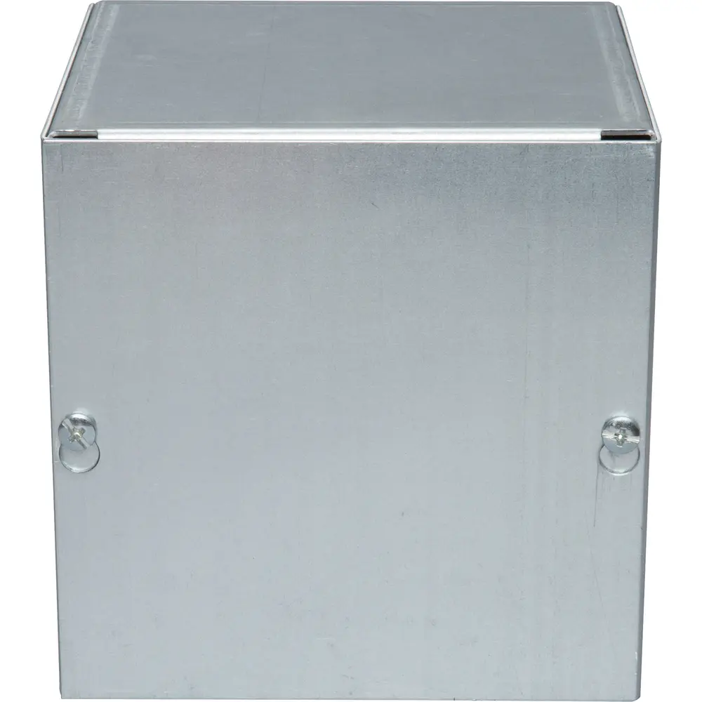 Electrical Enclosure, Screw Cover, 6 x 6 x 6 in., NEMA 1, Gray, No