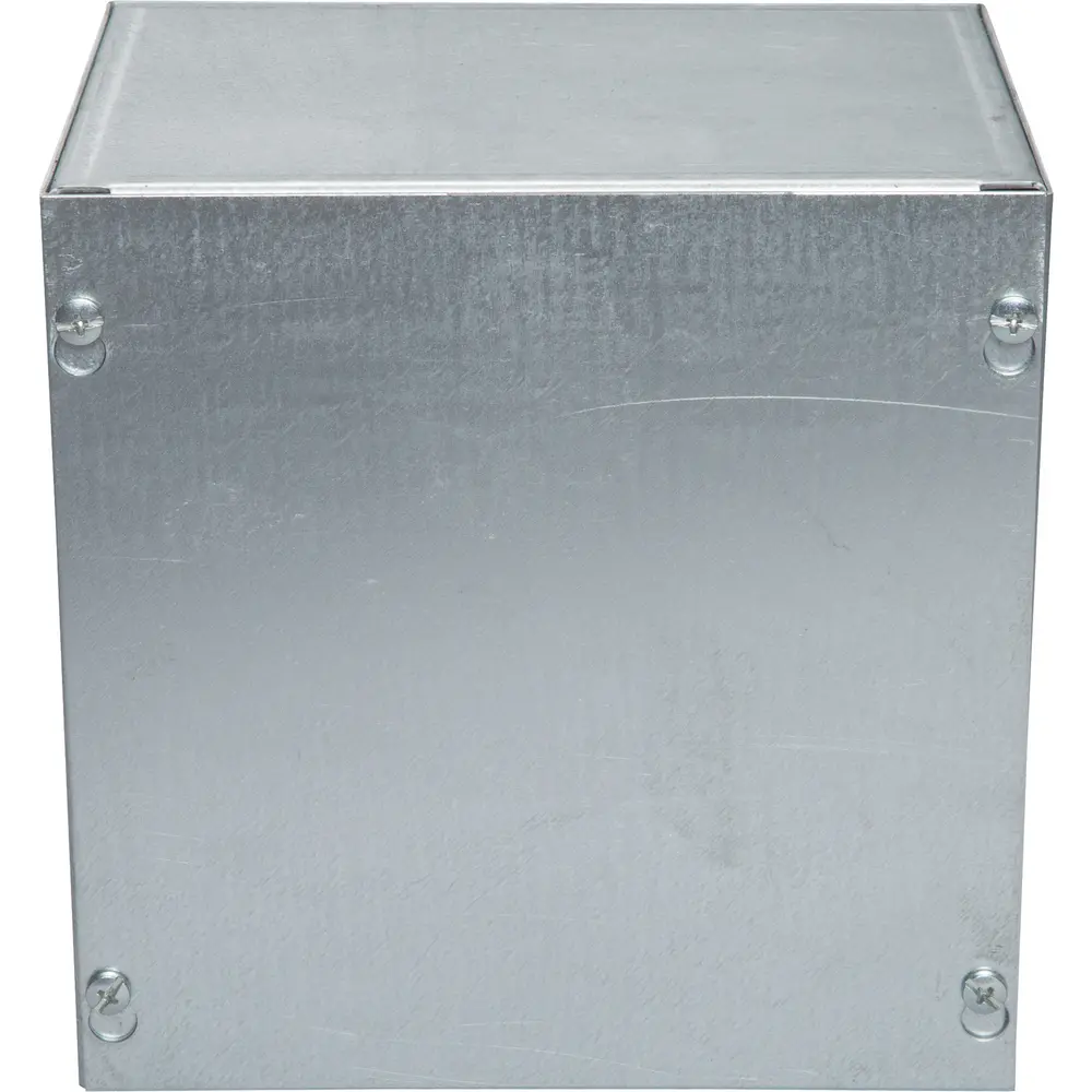 Electrical Enclosure, Screw Cover, 8 x 8 x 6 in., NEMA 1, Gray, No