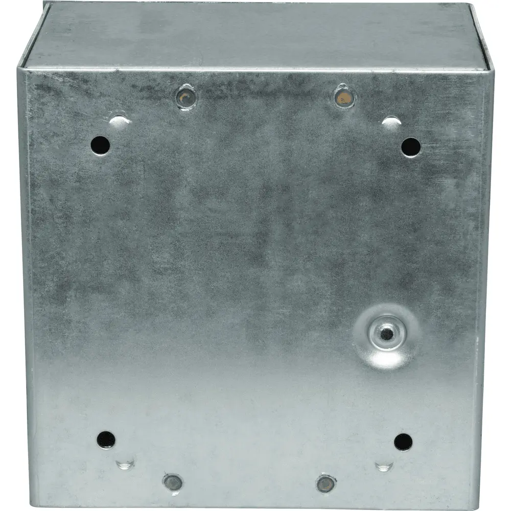 Heavy-Duty Galvanized Steel Junction Box - 4x2 Inch, 21 Cu. In., UL Listed, With Knockouts For Electrical Wiring 6 thumbnail image