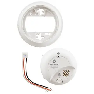 Hardwired Interconnected Photoelectric Smoke Detector With 120V AC & 9V Battery Backup - UL217 Listed