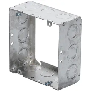 4-11/16 Square Box Extension w/ KO, 2-1/8