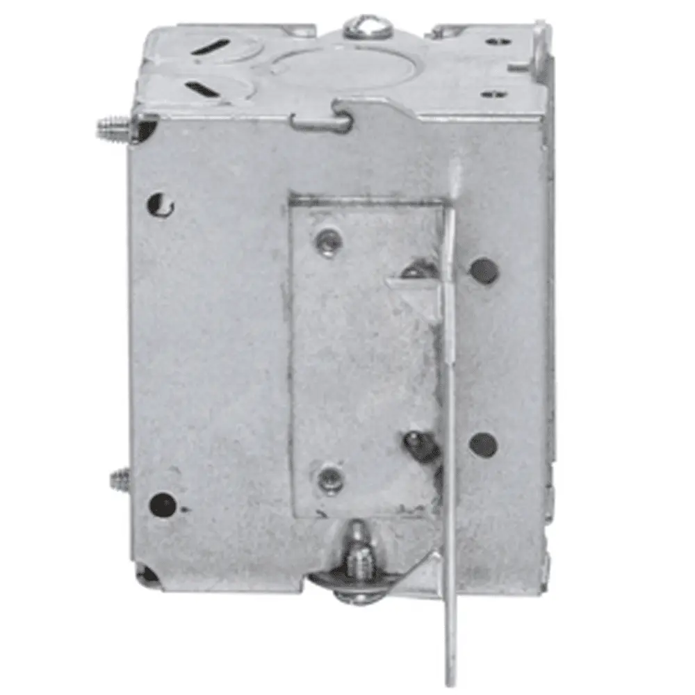 Single-Gang Gangable Box w/ BX/MC Clamps, S Bracket, 1/2