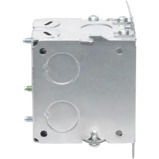 Single-Gang Gangable Box w/ BX/MC Clamps, 2-3/4