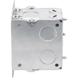 Single-Gang Gangable Box w/ BX/MC Clamps, 2-3/4