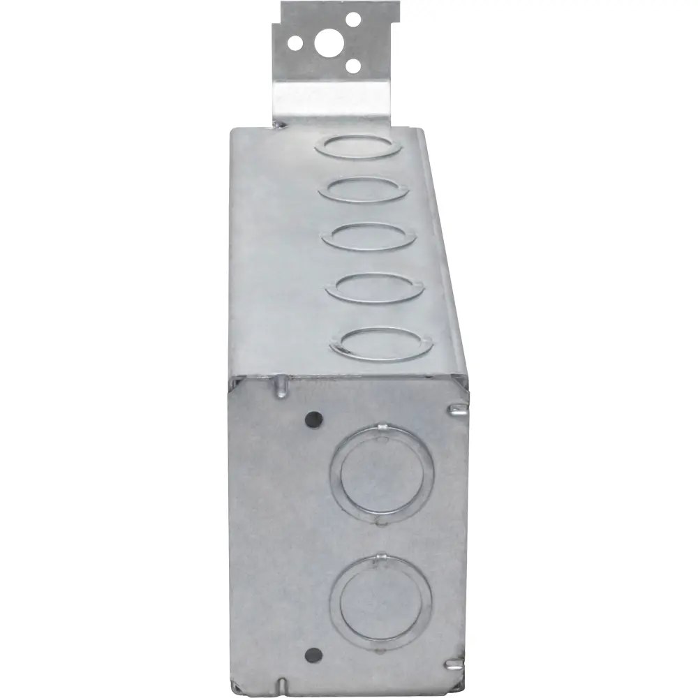 5-Gang Welded Masonry Box w/ Ears, (17) CKO's, 2-1/2