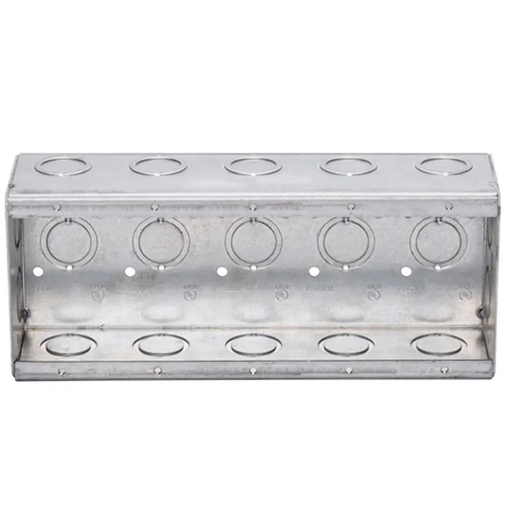 6-Gang Masonry Box, (4) CKO's, 2-1/2