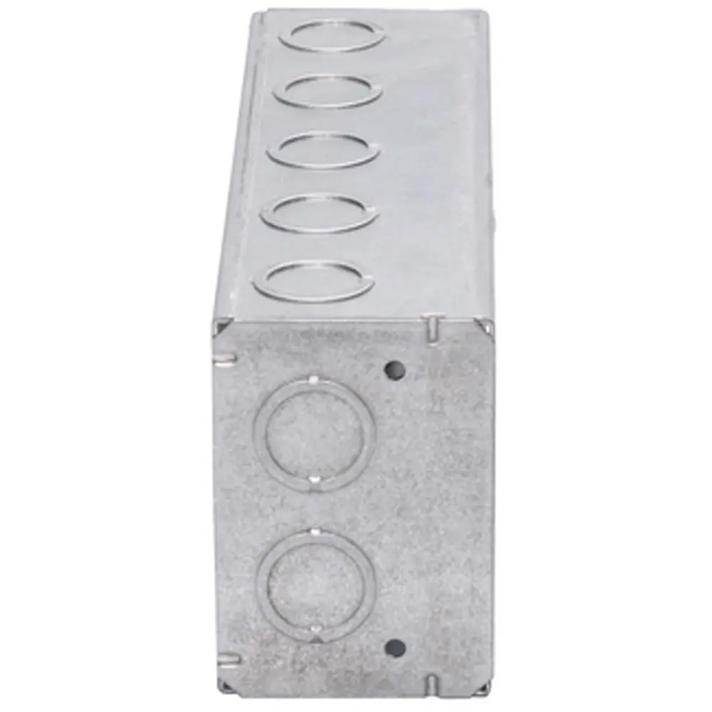 6-Gang Masonry Box, (4) CKO's, 2-1/2