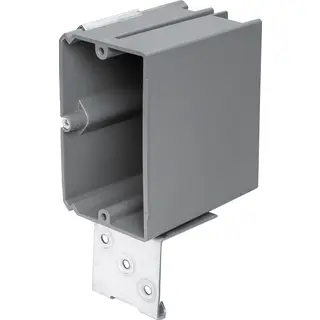 Single-Gang Plastic Switch Box, Horizontal Adjustable, 21 Cu. In.