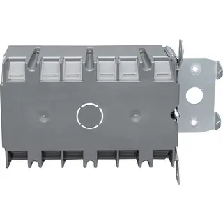 3-Gang Plastic Switch Box, Adjustable, 49 Cu. In.
