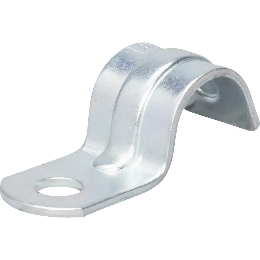 thumbnail image 2 of 50 Pack Steel 1-Hole Rigid Straps – 3/4 Inch Snap-On Electrical Conduit Fittings 2 of 5