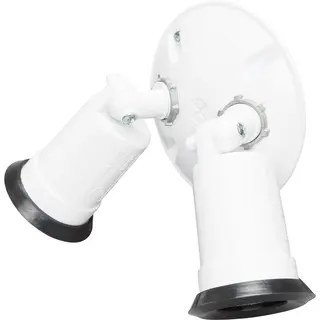 Centaur WI F150 2RAW Weatherproof Double Flood Lamp Holder With Cover White