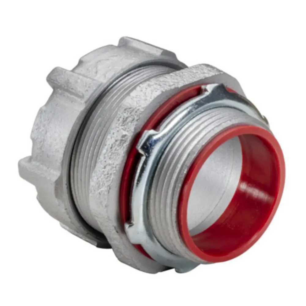 Compression Coupling, 2-1/2 In., Rigid, Malleable Iron, Gray w ...