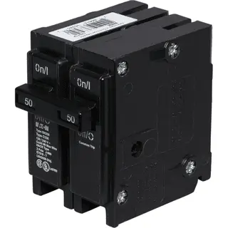 Eaton BR250 50-Amp Double Pole Circuit Breaker - 120/240V Interchangeable Breaker
