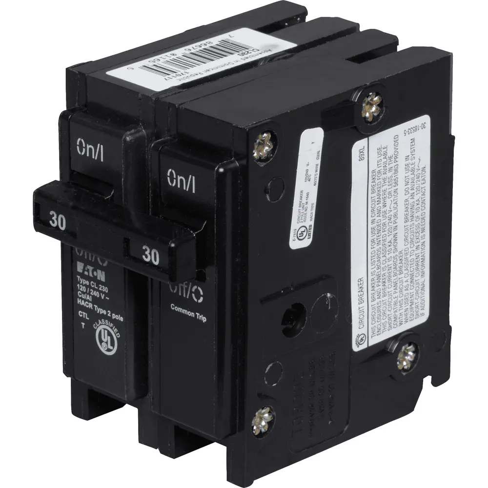 30 A 2-Pole 120/240 VAC CL Plug-In Circuit Breaker