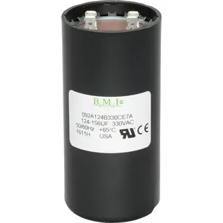 Motor Start Capacitor,330VAC,124-156 uF