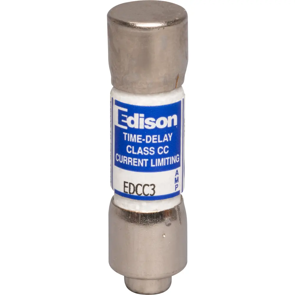 3 A Class CC Time-Delay Fuse, 600 VAC/300 VDC