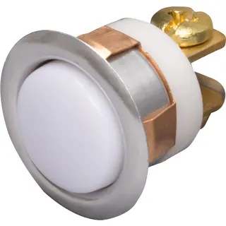 EDWARDS 695-W Low Voltage, Panel Mount Push Button. LOCKNUT MOUNTING