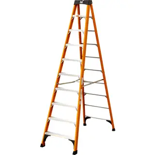 10 foot fiberglass step outlet ladder