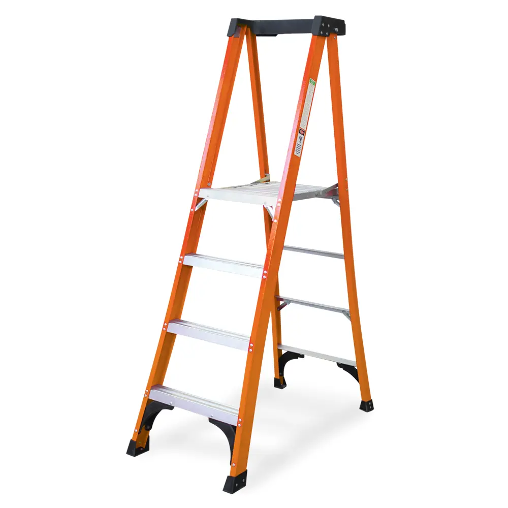 6Ft Fiberglass Platform Ladder 300Lb