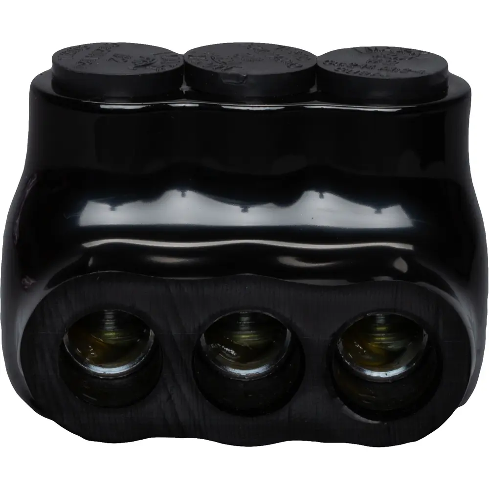 3-Port UV Black Multi-Tap, 14 - 2 AWG