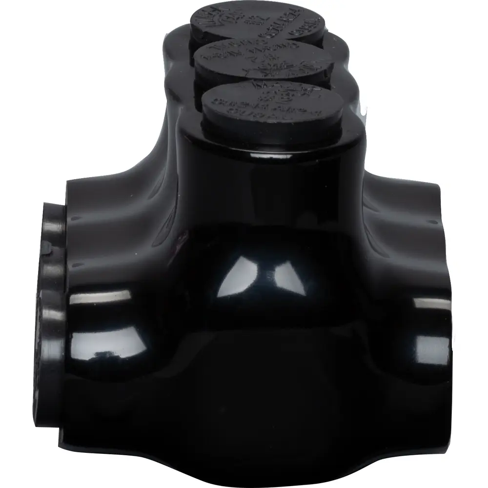 3-Port UV Black Multi-Tap, 14 - 2 AWG