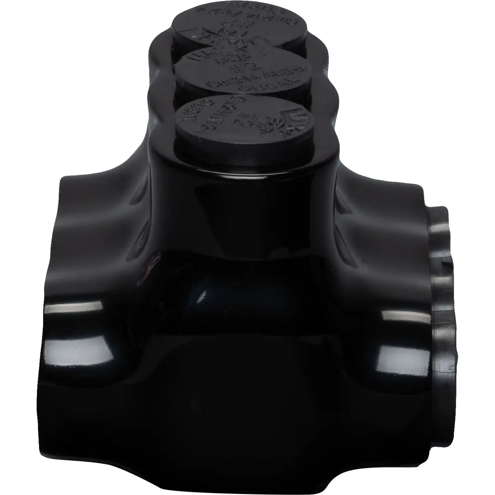 3-Port UV Black Multi-Tap, 14 - 2 AWG