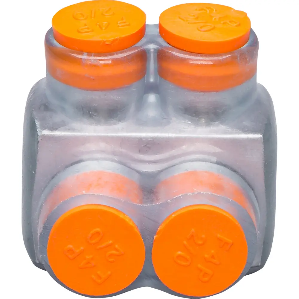 2/0 AWG 2-Port Multi-Tap, Clear