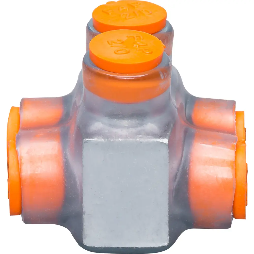 2/0 AWG 2-Port Multi-Tap, Clear