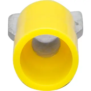 12 - 10 AWG Spade Crimp Terminal, #8 Stud, Yellow, Blister Pack