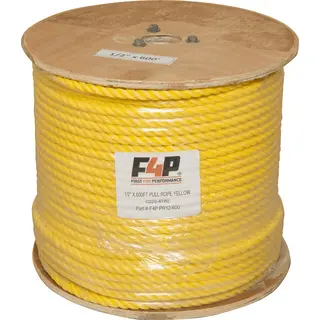 1-1/4 inch x 600 ft. Yellow Polypropylene Rope