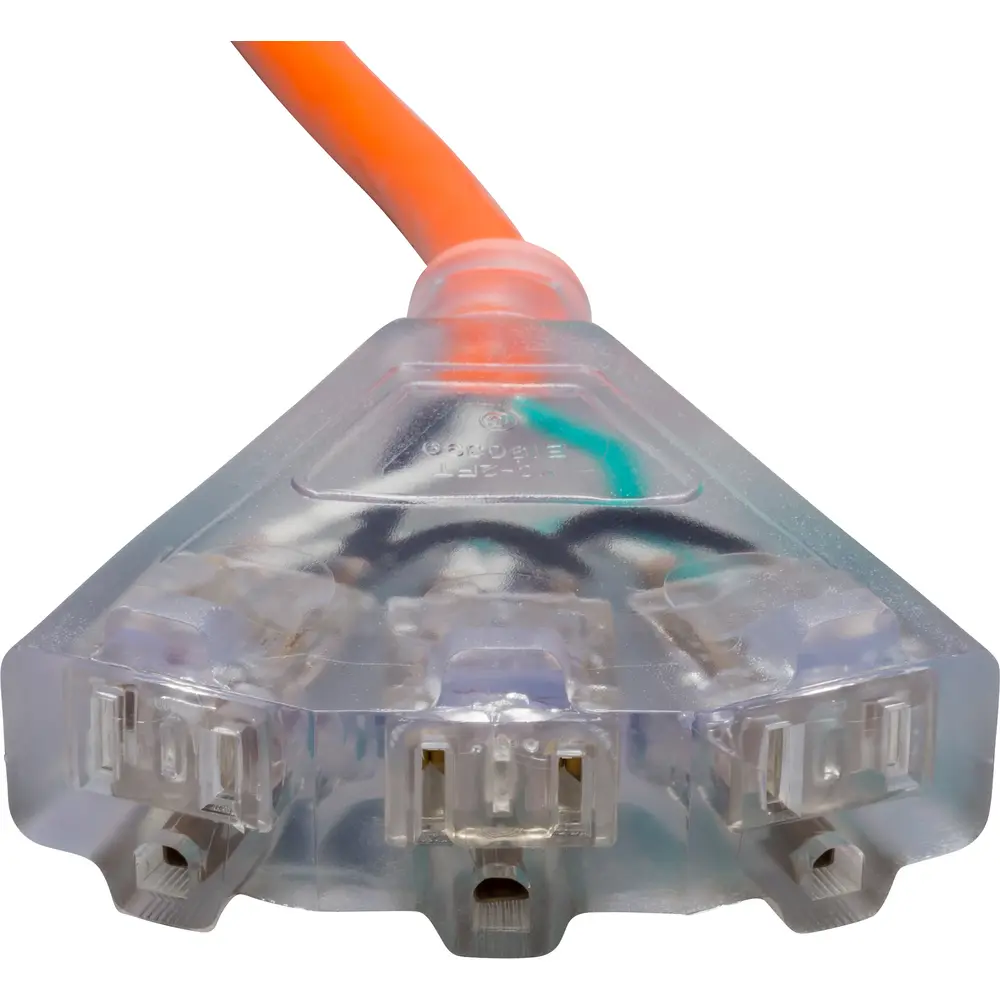 Portable Cord, SJTW, 12AWG, Stranded, Copper, 25ft, 15A, Orange