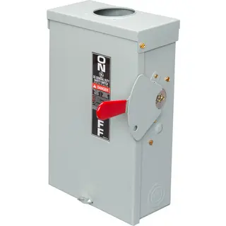 60A 240V 2-Pole Safety Switch, Fusible NEMA 3R General Duty