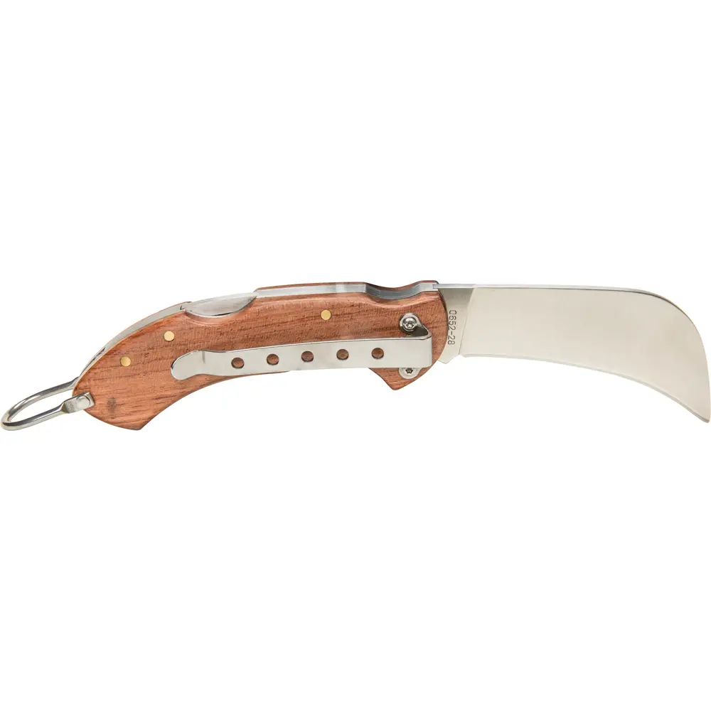 Hawkbill Pocket Knife, Wood Handle