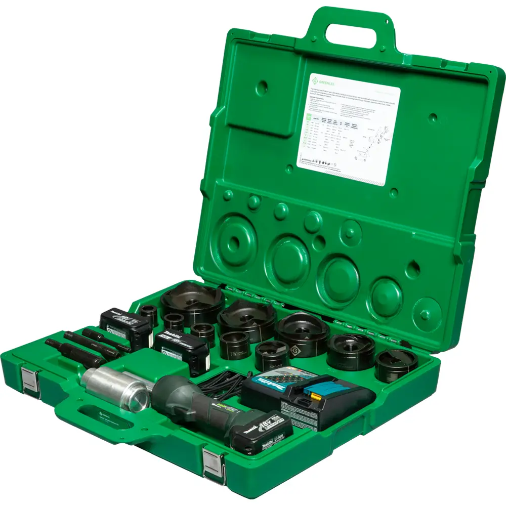 yyyANGLERS MADE イージリーストライク Greenlee Hydraulic Knockout Set, with Slug-Buster