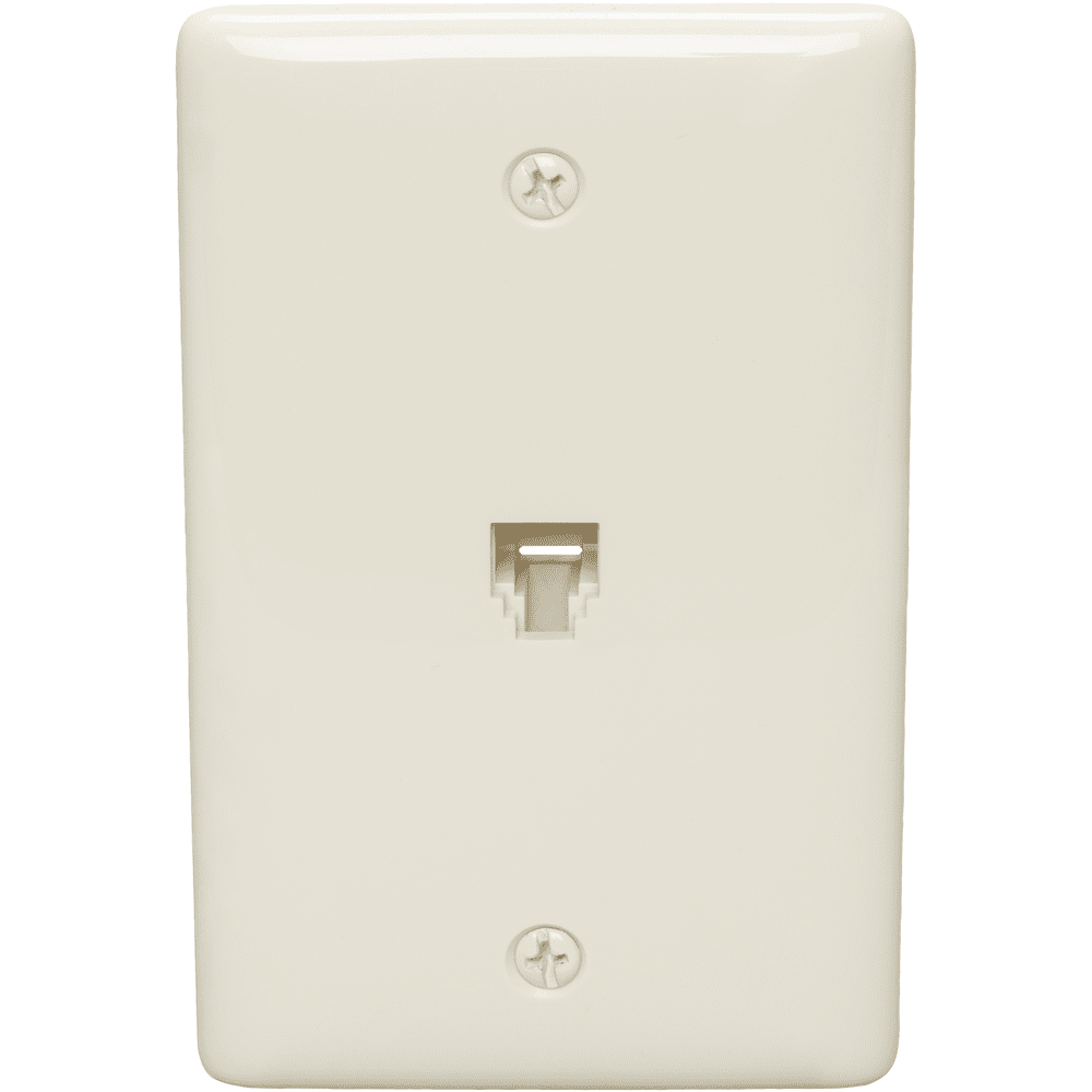 BRYANT NS730I SingleGang Wall Plate, With Jack Screw Terminal