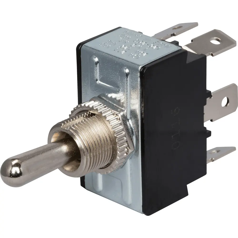 thumbnail interactive-video image 1 of Parts Express DPDT Heavy Duty Toggle Switch - Center Off 1 of 5