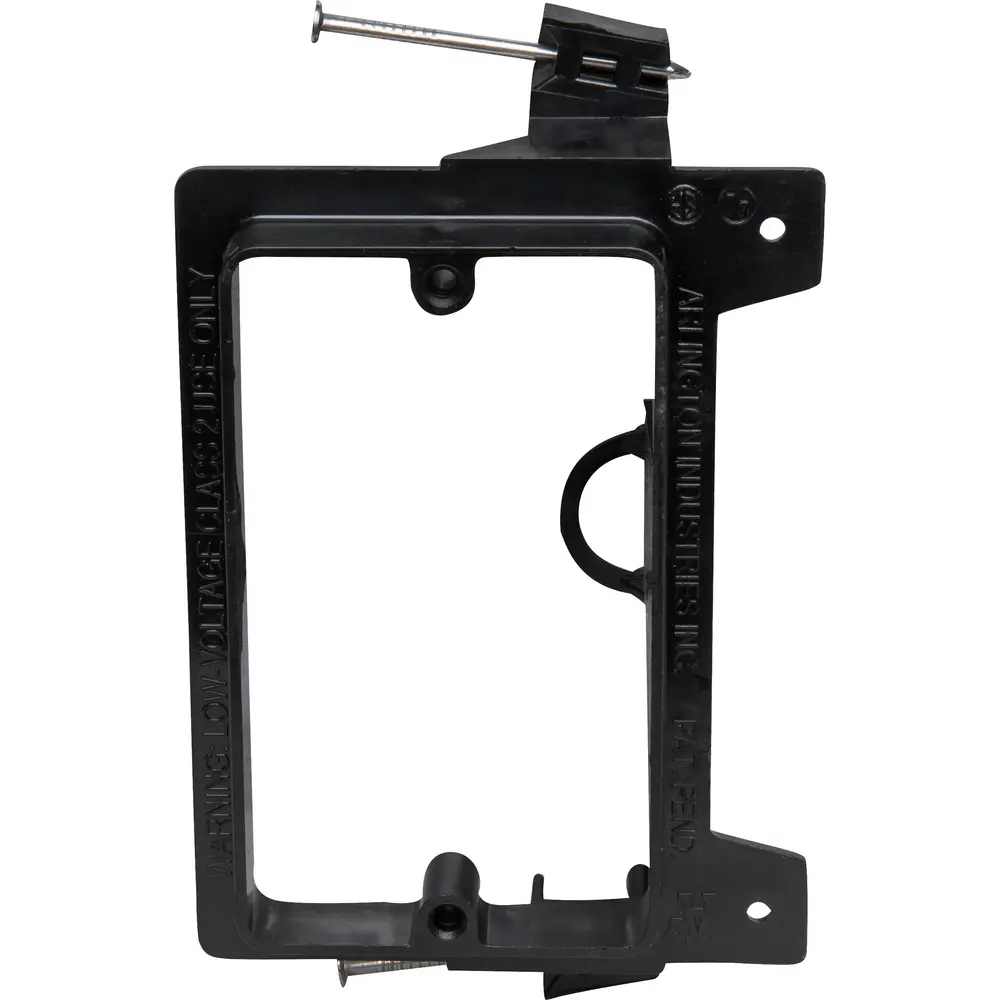 Single-Gang Nail On Low Voltage Mounting Brackets for New Construction