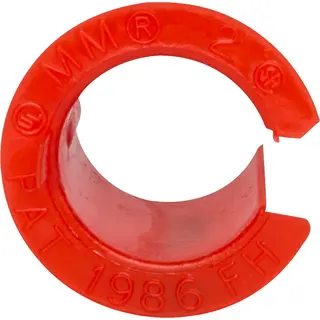 Anti-Short Bushing, 7/16 In., Plastic, Red, 12/4 AWG to 2/1 AWG