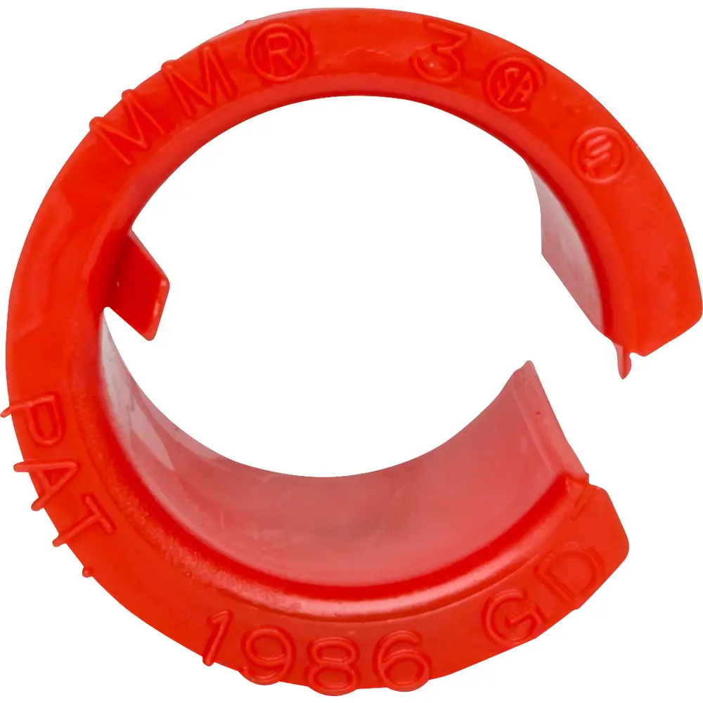 Anti-Short Bushing, 1/2 In., Plastic, Red, 10/4 AWG to 1/1 AWG