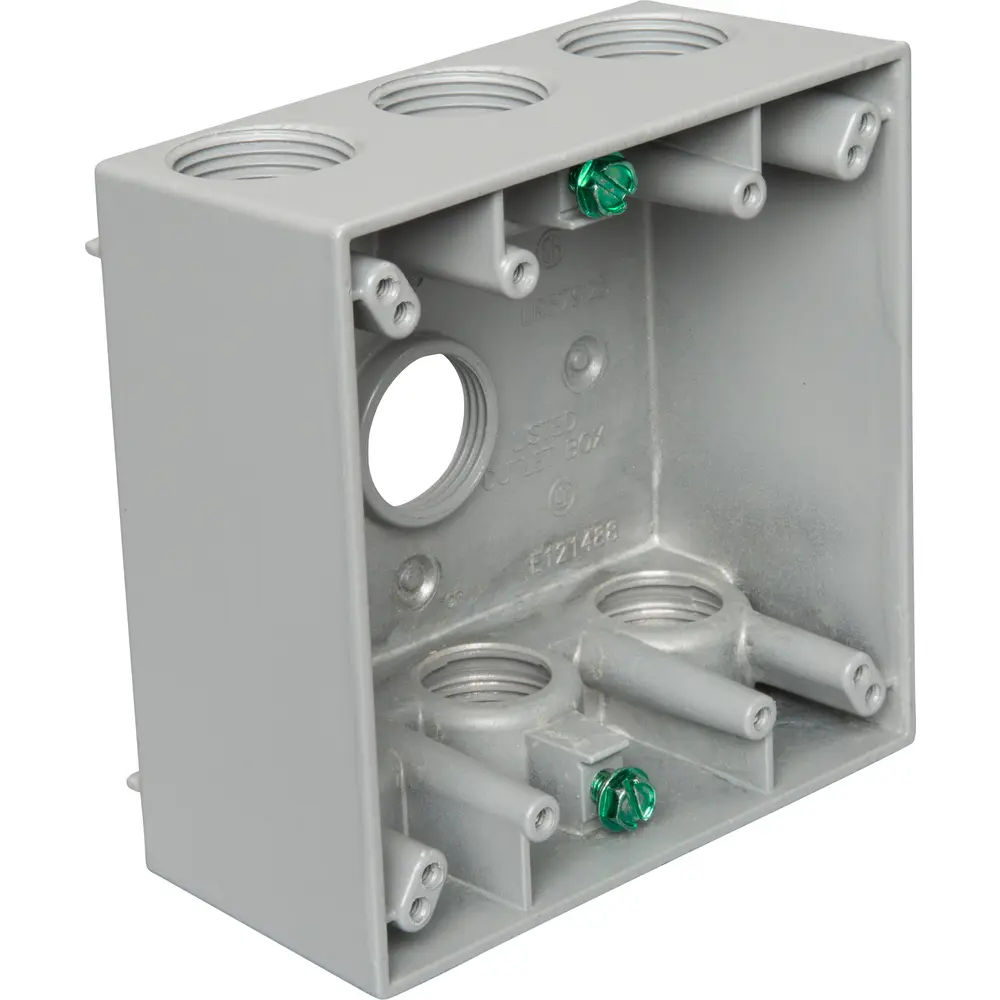 Outlet Box Threaded Weatherproof Outlet Box with 7 Threaded 3/4