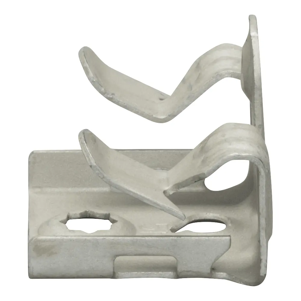 Hammer-On Flange Clip, Bottom Mount, Spring Steel, 5/16
