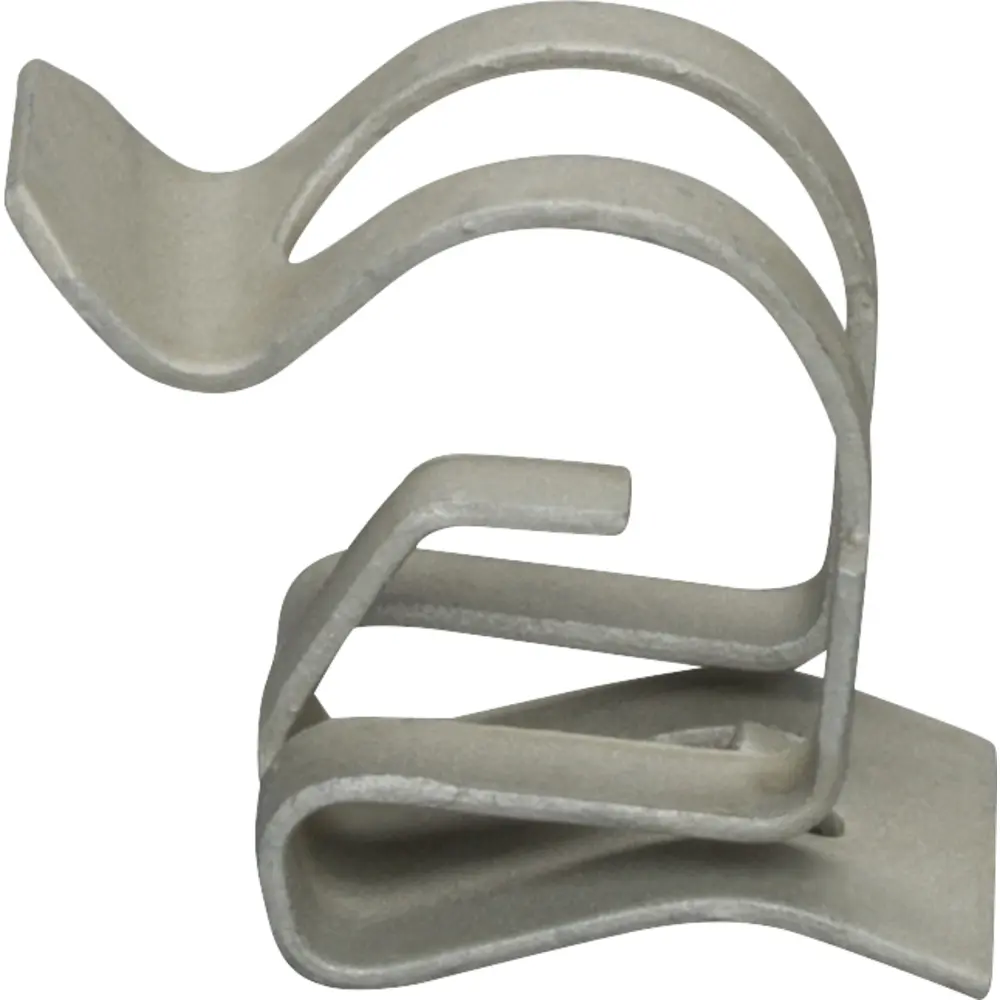 Cable to Metal Stud Clip, 14/2 to 12/3 AWG, AC/MC, Steel, Gray