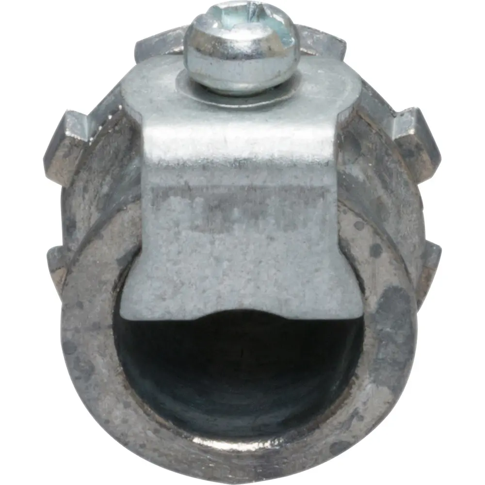 Flex Connector, 3/8 In., MC, Set-Screw, Die-Cast, Gray
