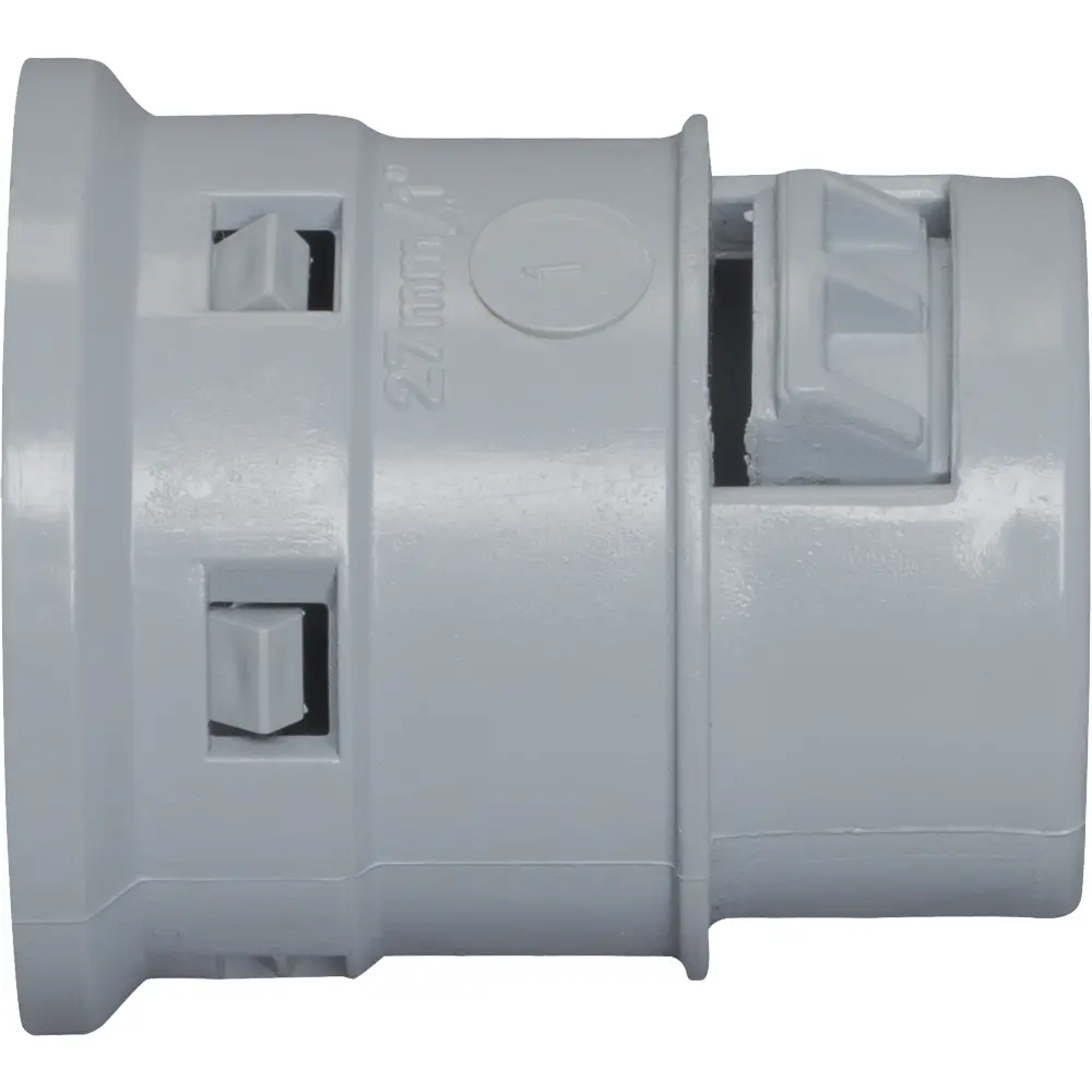 Snap Connector, ENT, 1 In., Male, Gray