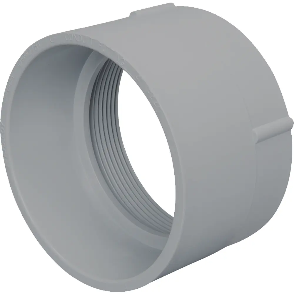 Adapter, 4 In., Female, PVC, Gray, Bell End