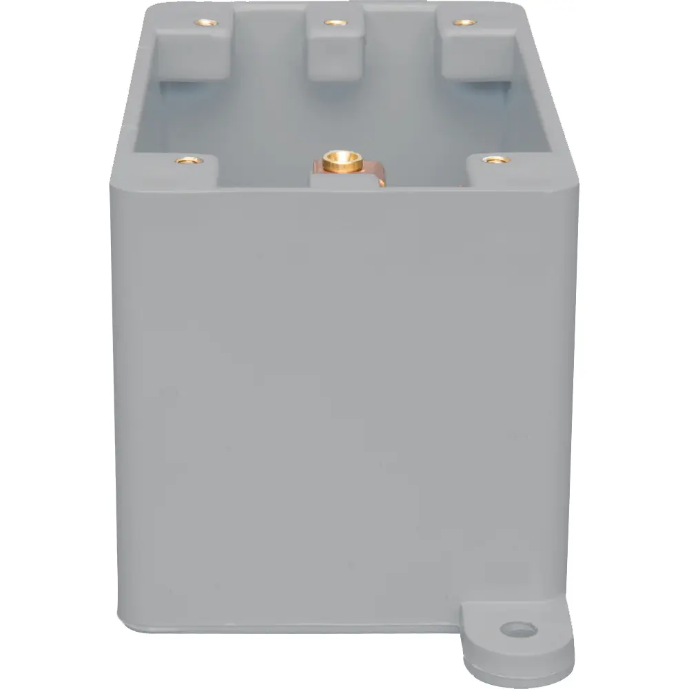 Weatherproof Box, Single-Gang, Deep, Blank, PVC, Gray
