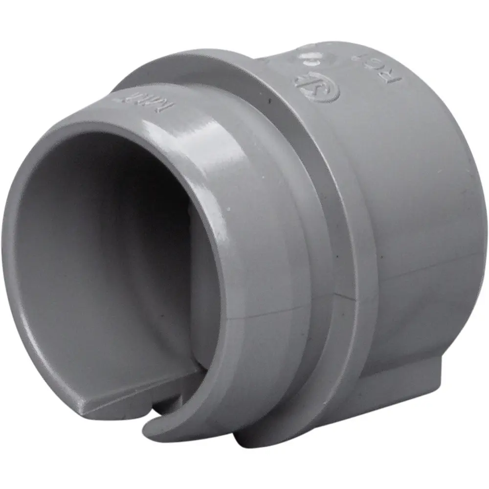 Gray Romex Romex Connector, 1/2 In., 14 to 10 AWG, Plastic, Gray